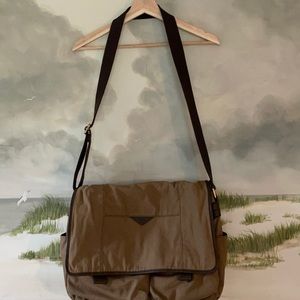 Fossil Tan Canvas Messenger Bag
